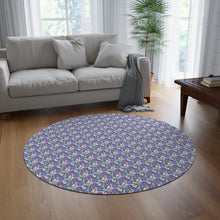 Floral Collage Pattern 2 Round Rug