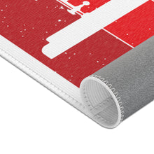 Retro Sewing Machine Area Rugs - White