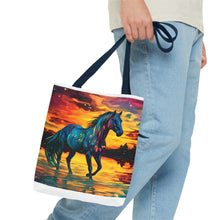 Colorful Modern Horse Tote Bag