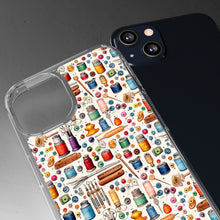 Watercolor Sewing Supplies 1 - Clear Cases
