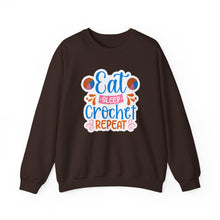 Eat Sleep Crochet Repeat Unisex Heavy Blend™ Crewneck Sweatshirt