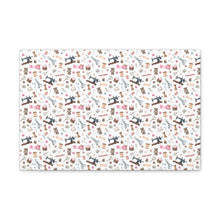 Sewing Elements White - Canvas Gallery Wraps