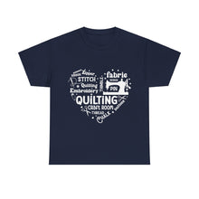 Quilting Word Cloud Unisex Heavy Cotton Tee