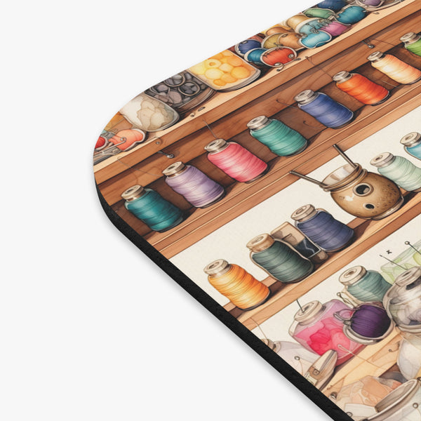 Watercolor Sewing Supplies 4 Mouse Pad (Rectangle)