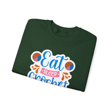 Eat Sleep Crochet Repeat Unisex Heavy Blend™ Crewneck Sweatshirt
