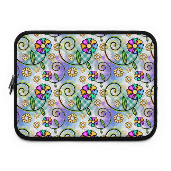 Floral Collage Pattern 1 Laptop Sleeve