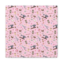 Sewing Elements Pink - Canvas Gallery Wraps