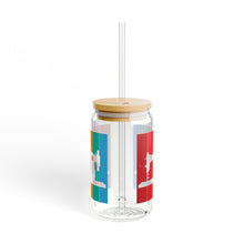 Retro Sewing Machine Sipper Glass, 16oz