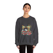 Retro Gorgeous Sewing Machine Unisex Heavy Blend™ Crewneck Sweatshirt