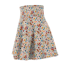 Watercolor Sewing Supplies 1 Skater Skirt