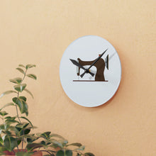 Vintage Sewing Machine Acrylic Wall Clock - White