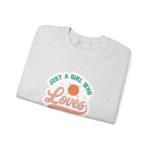 Just A Girl Crochet Unisex Heavy Blend™ Crewneck Sweatshirt