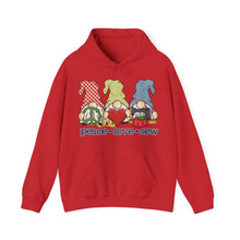 Peace, Love, Sew Gnomes Unisex Heavy Blend™ Hooded Sweatshirt