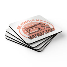 Sewing Is My Superpower Corkwood Coaster Set