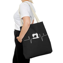 Sewing Machine Heart Beat Sewing Tote Bag