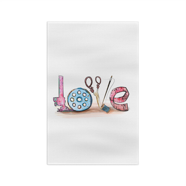 Sewing Love Microfiber Tea Towel