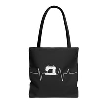 Sewing Machine Heart Beat Sewing Tote Bag