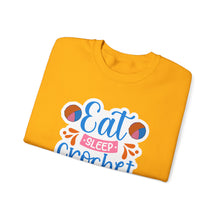 Eat Sleep Crochet Repeat Unisex Heavy Blend™ Crewneck Sweatshirt