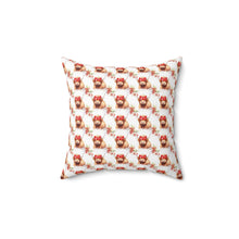 Highland Cow with Headband Spun Polyester Square Pillow