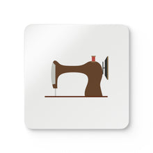 Vintage Sewing Machine Corkwood Coaster Set
