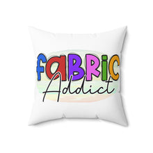 Fabric Addict Spun Polyester Square Pillow - White