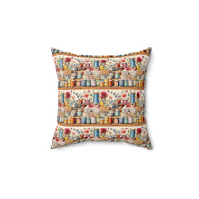 Watercolor Sewing Supplies 2 Spun Polyester Square Pillow