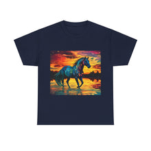 Colorful Modern Horse Unisex Heavy Cotton Tee