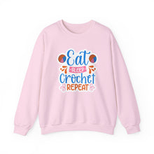 Eat Sleep Crochet Repeat Unisex Heavy Blend™ Crewneck Sweatshirt