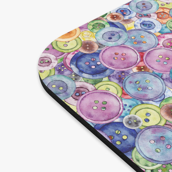 Packed Watercolor Buttons Mouse Pad (Rectangle)