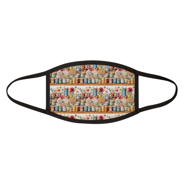 Watercolor Sewing Supplies 2 Fabric Face Mask