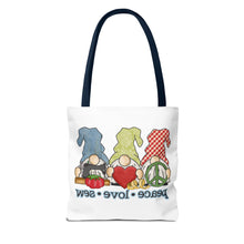 Peace, Love, Sew Gnomes Tote Bag