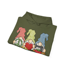 Peace, Love, Sew Gnomes Unisex Heavy Blend™ Hooded Sweatshirt