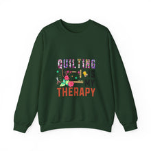 Floral Quilting is My Therapy Unisex Heavy Blend™ Crewneck Sweatshirt
