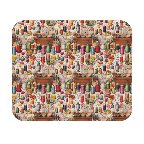Watercolor Sewing Supplies 11 Mouse Pad (Rectangle)