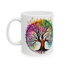 Colorful Tree of Life Ceramic Mug, (11oz, 15oz)