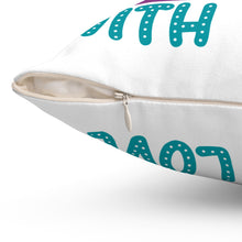 Handmade with Love Spun Polyester Square Pillow