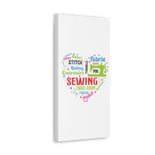 Colorful Sewing Word Cloud - Canvas Gallery Wraps