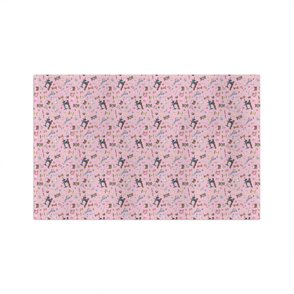 Sewing Elements Pink Microfiber Tea Towel