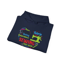 Colorful Sewing Word Cloud Unisex Heavy Blend™ Hooded Sweatshirt