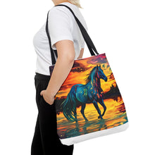 Colorful Modern Horse Tote Bag