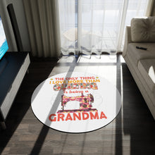 Quilting Grandma Round Rug