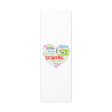 Colorful Sewing Word Cloud - Canvas Gallery Wraps