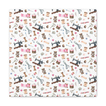 Sewing Elements White - Canvas Gallery Wraps