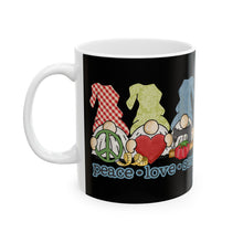 Peace, Love, Sew Gnomes Ceramic Mug, (11oz, 15oz)