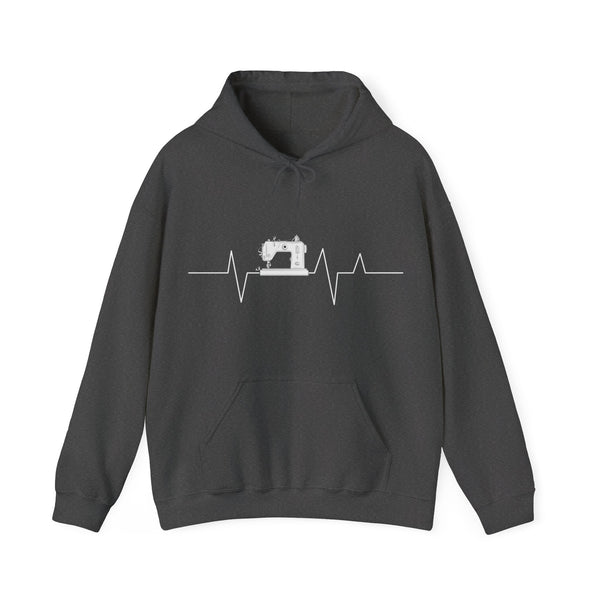 Sewing Machine Heart Beat Unisex Heavy Blend™ Hooded Sweatshirt