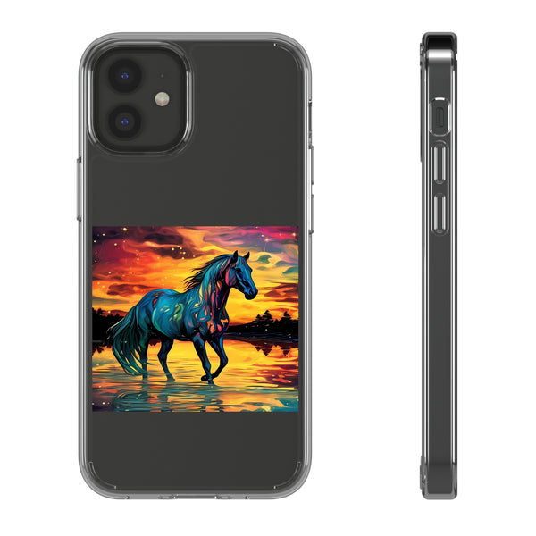 Colorful Modern Horse - Clear Cases