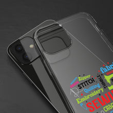 Colorful Sewing Word Cloud - Clear Cases