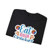 Eat Sleep Crochet Repeat Unisex Heavy Blend™ Crewneck Sweatshirt