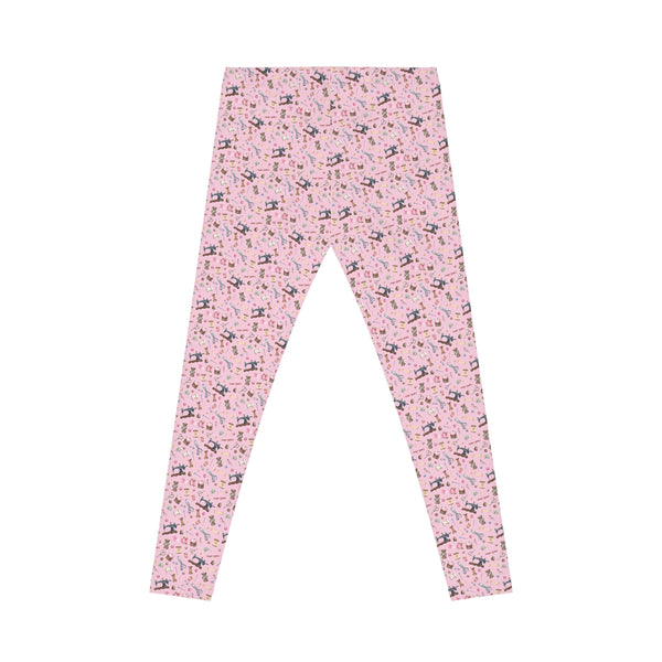 Sewing Elements Pink Casual Leggings