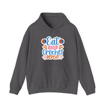 Eat Sleep Crochet Repeat Unisex Heavy Blend™ Hooded Sweatshirt